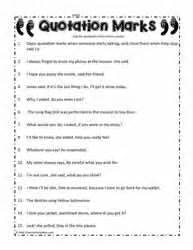 Quotation Marks Worksheets