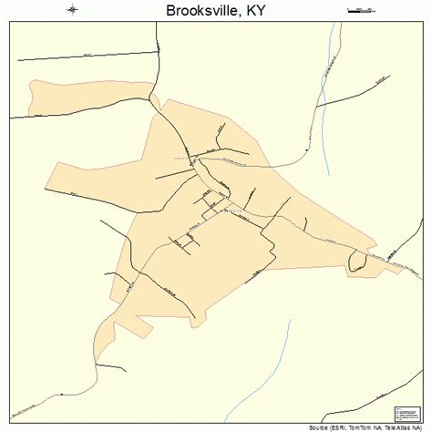 Brooksville Kentucky Street Map 2110000