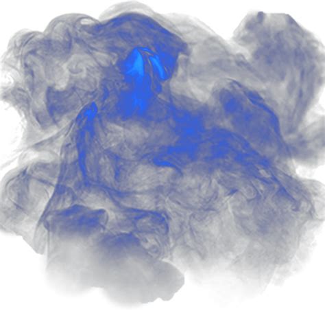 Blue Smoke Transparent Background