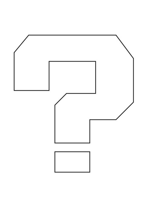 a question mark is shown in the shape of a square, black and white image