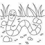 Cute Worm coloring page  Free Printable Coloring Pages sketch template