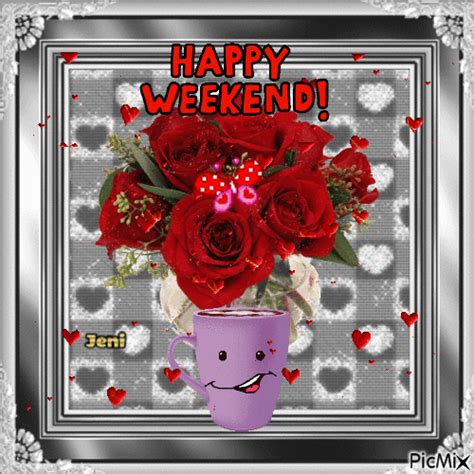 Happy Weekend Roses Gif Pictures, Photos, and Images for Facebook, Tumblr, Pinterest, and Twitter