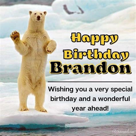 Happy Birthday Brandon Images and Funny Cards