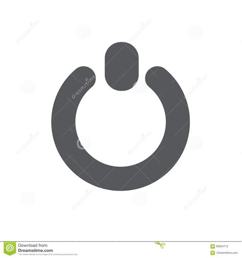On Off Switch Icon. Power Symbol. Stock Vector - Illustration of power, isolated: 85824713