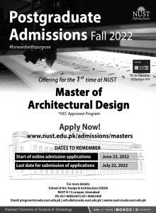 Nust Islamabad Admission 2024 Undergraduate Postgraduate