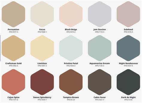 the different shades of paint that are available in this color scheme for walls and ceilings