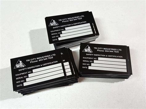 Engraved Industrial Tags and Labels | Bombay Engraving Co Ltd