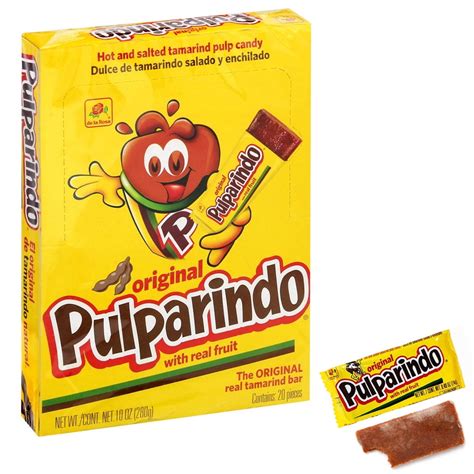 20 PC Pulparindo Mexican Candy Original Flavor Tamarindo Bar Extra Hot ...