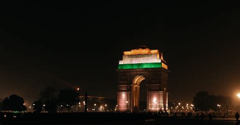 India Gate at Night · Free Stock Photo