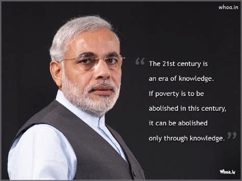 Narendra Modi 15Th Prime Minister Of India With Quotes HD Wallpaper