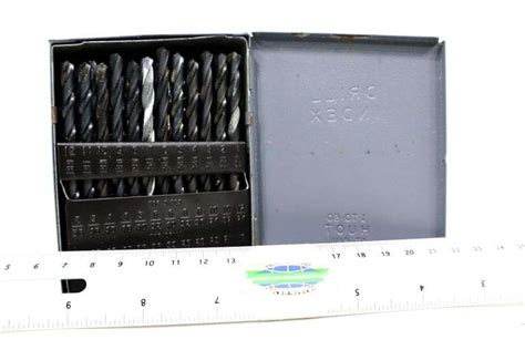 Drill Bits in a Metal ICS Cutting Tools Inc. Drill Index Case Box ...