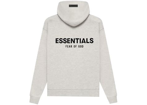 Fear of God Essentials Hoodie Light Oatmeal Men's - FW22 - US