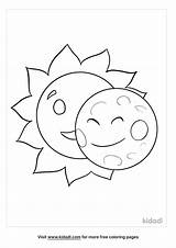 Eclipse Solar Coloring Drawing Planet Pages Getdrawings Space System  sketch template