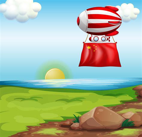 A balloon with the flag of China 526818 Vector Art at Vecteezy