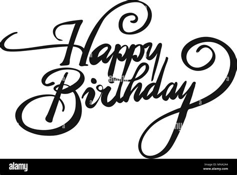 Happy birthday Black and White Stock Photos & Images - Alamy