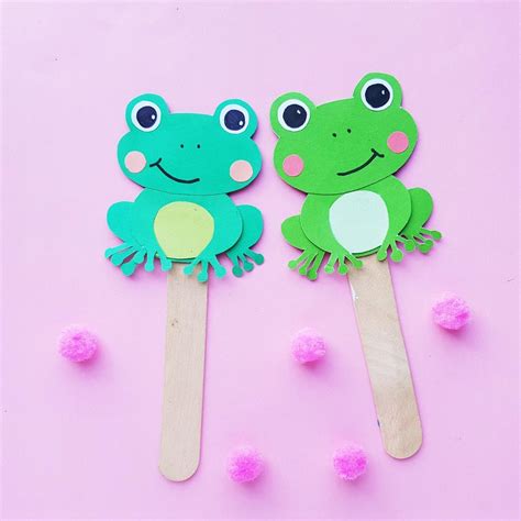 FREE Printable Frog Paper Puppet Template - Rainy Day Mum Shop