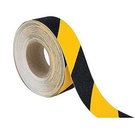 Backing Material: PVC Color: Yellow And Black Road Marking Tape, 28m, 0 ...