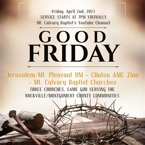 Good Friday Service – Jerusalem-Mt.Pleasant UMC