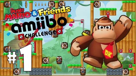 Mini Mario & Friends Amiibo Challenge Playthrough Wii U #1 - YouTube