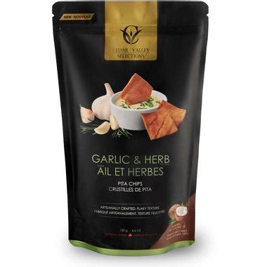 Cedar Valley Selections - Pita Chips - Garlic & Herb – Grace In The kitchen