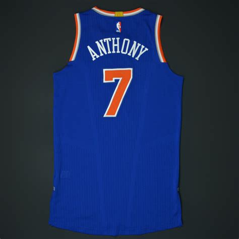 Carmelo Anthony - New York Knicks - Game-Worn "NOCHES ENEBEA" Jersey ...