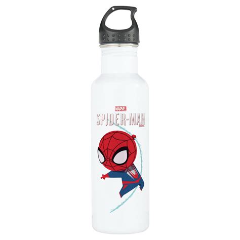 Marvel's Spider-Man | Cartoon Spidey Swinging Stainless Steel Water ...