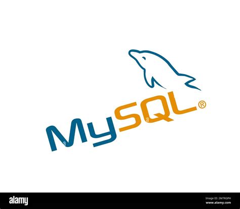 MySQL, rotated logo, white background Stock Photo - Alamy