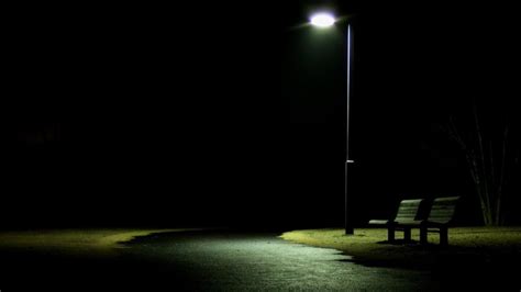 🥇 Lonely park bench street lights nighttime wallpaper | (75954)