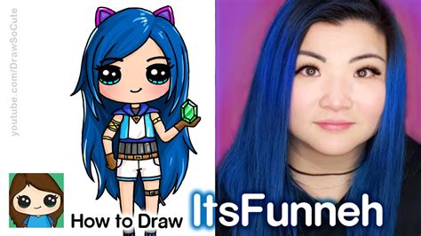 How to Draw ItsFunneh | Famous YouTuber