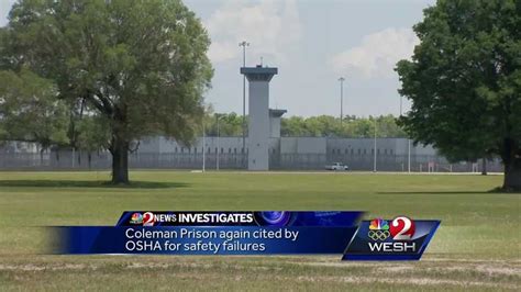 Coleman Prison cited, again, for ‘unsafe’ working conditions