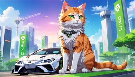 Cat in Nvidia Clothes on Toyota Stock Chart Ride | Stable Diffusion Online