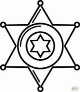 Sheriff Badge coloring Page  Free Printable Coloring Pages sketch template