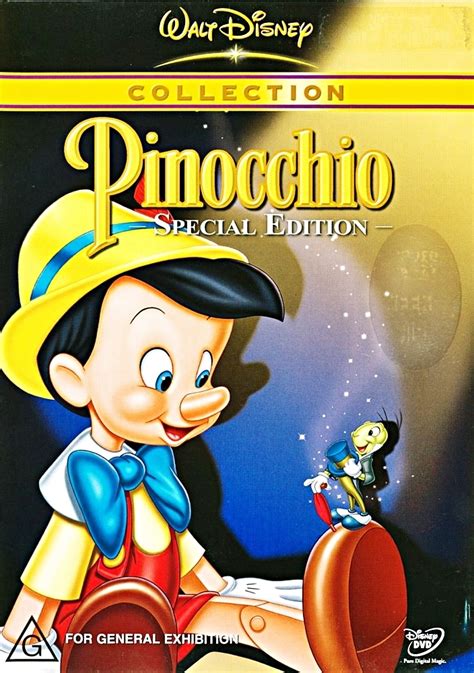 Pinocchio - Special Edition Disney DVD Cover - Walt Disney Characters ...