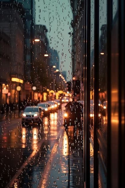 Premium AI Image | A rainy day in the city