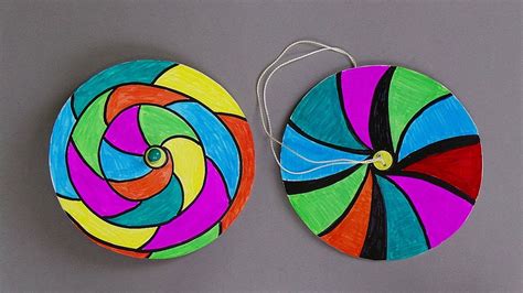HOW TO MAKE PAPER SPINNERS / EASY PAPER CRAFTS FOR KIDS - YouTube