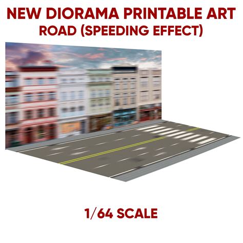 Digital 1/64 Diorama Road Speeding Effect to Print Tabloid - Etsy