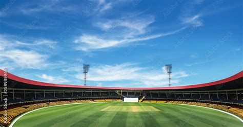 Cricket Stadium In DayLight Stock Photo | Adobe Stock