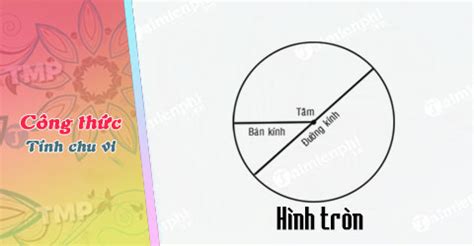 Công thức tính chu vi hình tròn, có bài tập minh họa