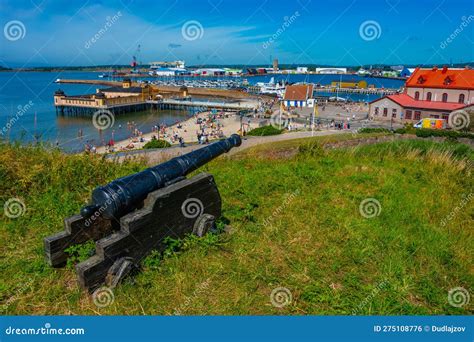 Varberg, Sweden, July 12, 2022: Bathhouse at a Beach in Swedish ...