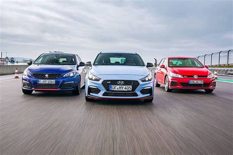 Comparativa: Hyundai i30 N vs VW Golf GTI vs Peugeot 308 GTi