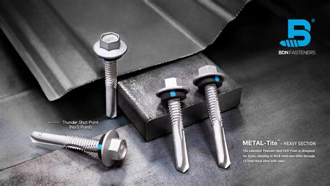 Tek Screws for Thick Steel - Heavy Duty Self Drilling Metal Screws