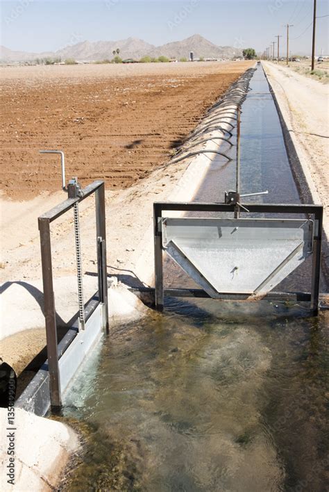 irrigation canal Stock Photo | Adobe Stock