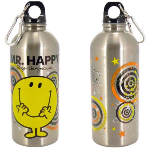 Mr Happy Stainless Steel Water Bottle | IWOOT