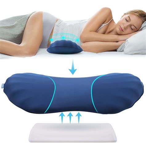 Buy RESTCLOUD Adjustable Lumbar Support Pillow for ing Memory Foam Back ...