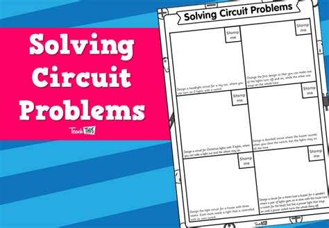 Series and Parallel Circuits Worksheet - Worksheets Library