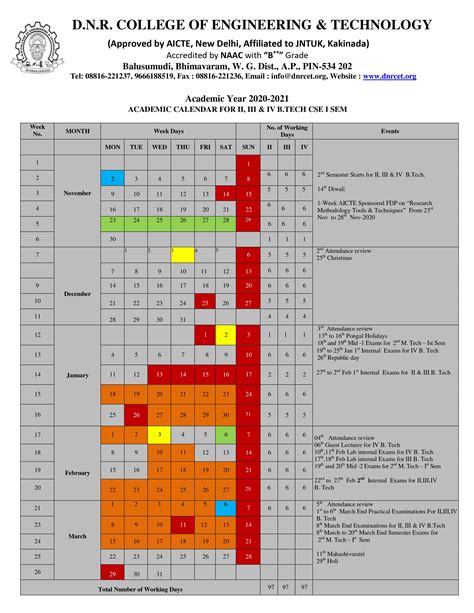 Pct Academic Calendar