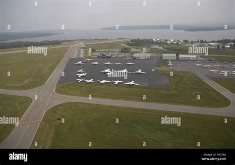 Hancock County Bar Harbor Airport Stock Photo - Alamy