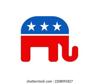 Republican Elephant American Flag Usa Stars Stock Vector (Royalty Free ...