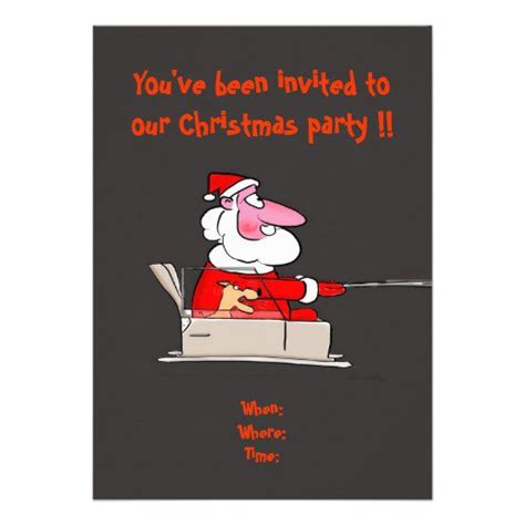 Funny Office Christmas Party Invitations