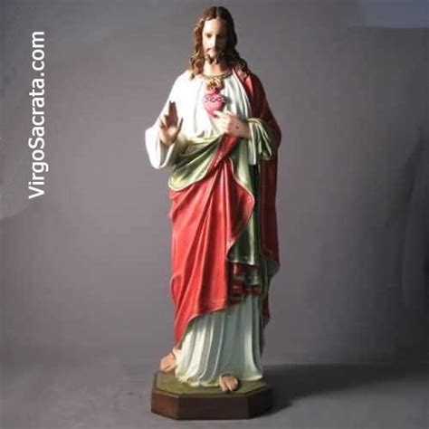 Sacred Heart of Jesus Statue 52" in Full Color ⋆ Virgo Sacrata